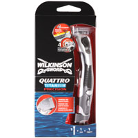 Wilkinson Sword Quattro Titanium Precision Razor with Beard