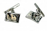 Will Bishop Jewellery Design at notonthehighstreet Personalised Silver and Gold Cufflinks