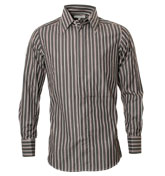 William Hunt Charcoal Grey Stripe Long Sleeve