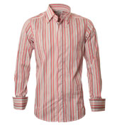 William Hunt Red Stripe Long Sleeve Shirt