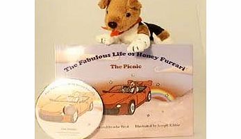 William Hunter Equestrian Honey Furrari Toy, Book And CD Gift Set, With Hanger For Rack Or Shelf Display