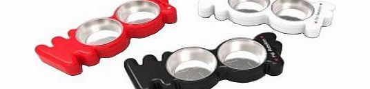 William Hunter Equestrian Pet Rebellion Woof Bowl - White