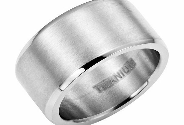 Willis Judd Brand New Mens Band Ring crafted in Pure Titanium, brush finish. Packed in a Free Gift Box.