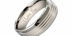 Willis Judd New Mens Titanium Ring 8mm Wide Size V Brand New. Engraved with I Love You on the inside of the Ring Available in Most Sizes Click Through to see other Sizes Comes in a Quality Velvet Gift Box