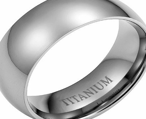 Willis Judd New Mens Willis Judd 8mm Titanium Wedding Band Ring In Black Velvet Ring Box