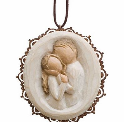 Willow Tree Embrace Metal-Edged Ornament
