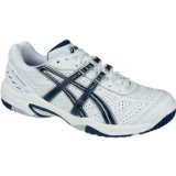 Wilson ASICS Gel-Dedicate Mens Tennis Shoes , UK6, WHITE/MARINA/LIGHTNING