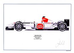David Wilson- BAR 05- J.Villeneuve- signed by artist Measures 48cm x 32cm (19``x13``)