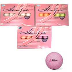 Wilson Lady Crystal Golf Balls - Choice of Colours