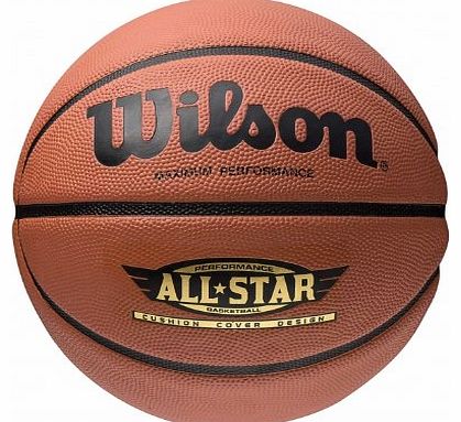 Wilson Performance All Star Basketball - Brown