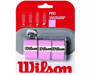 Wilson Pro Overgrip Tennis Racket Grip 3 Pack Pink