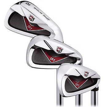 Wilson Staff DI7 IRONS (STEEL) WITH FREE GOLF BAG Right / 4-SW / Blue /