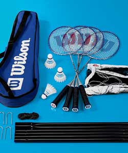 Wilson Tour Pro 4 Person Badminton Kit