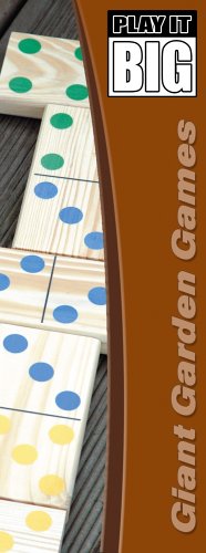 Wilton Bradley Gaint Wooden Garden Dominoes in Wood Case