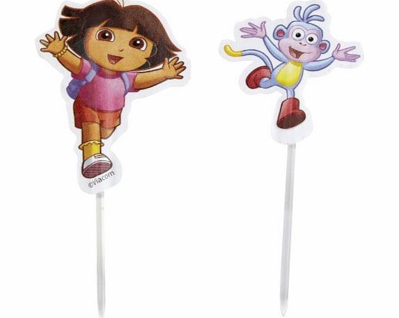 Wilton Dora the Explorer Fun Pix, Pack of 24