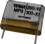 Wima Class Y2 RFI Capacitors ( MP Y2 250V 0.01uF )