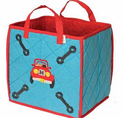 Red Quilted The Garage Toy Bag