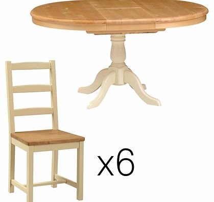 Winchester Painted 110cm-150cm Ext. Dining Table