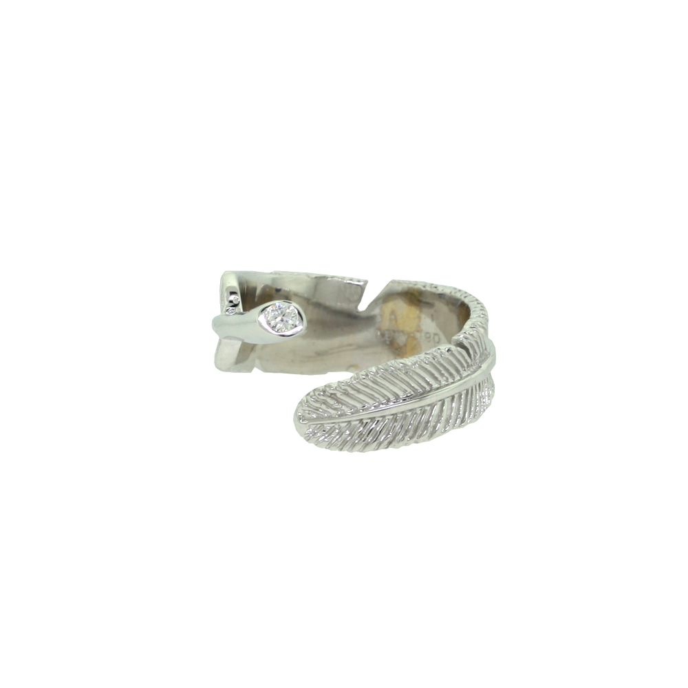 Wind Ring - White Gold
