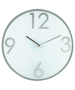 windsor Glass Mirror Wall Clock