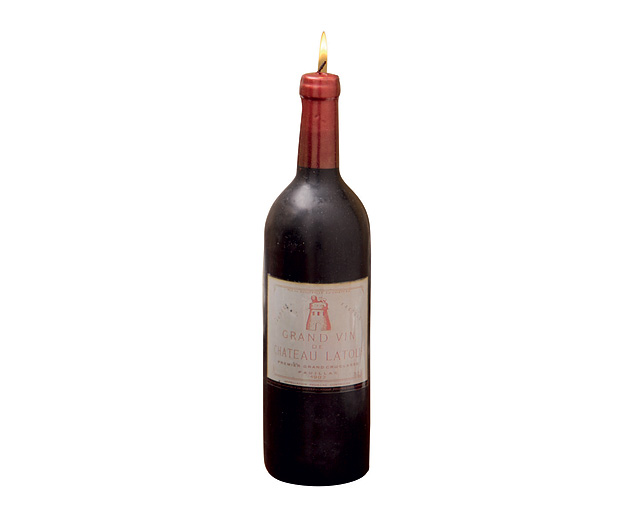 wine Bottle Candle- Grand Vin