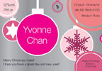 Wine Rose Wine with Personalised Christmas Label
