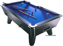 Slate Bed Pool Table-Coin Mechanism