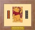 The Pooh - Double Film Cell: 245mm x 305mm (approx) - beech effect frame with ivory mount
