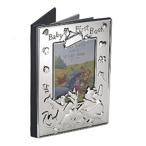Winnie The Pooh Babys First Book Silver plated