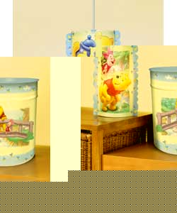 WINNIE THE POOH Kool Lite- Shade and Bin Set