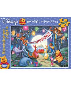 Winnie The Pooh Moonlight Celebrations Jigsaw