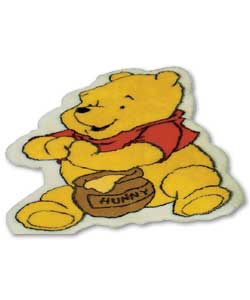 WINNIE THE POOH Shaped Faux Fur Rug