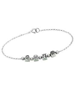 Sterling Silver Building Block Bracelet