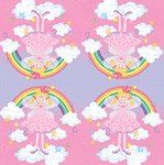 RAINBOW PRINCESS NAPKINS X 20 - PRINCESS PARTY THEME SUPPLIES AND PRODUCTS
