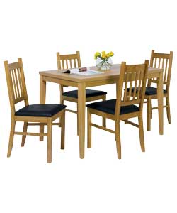 Winslow Oak Dining Table and 4 Cucina Oak