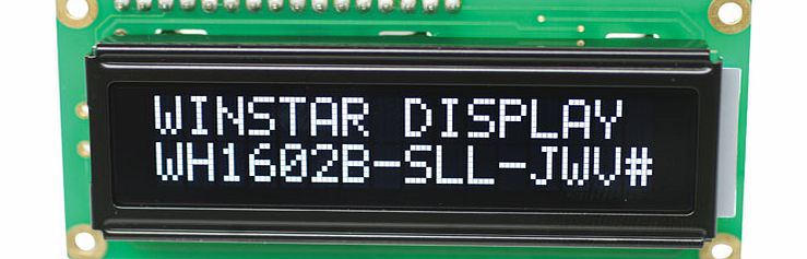 Winstar 16x2 LCD VATN White on Black I2C