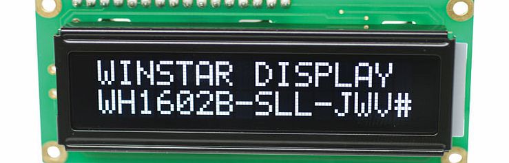 Winstar 16x2 LCD VATN White on Black I2C