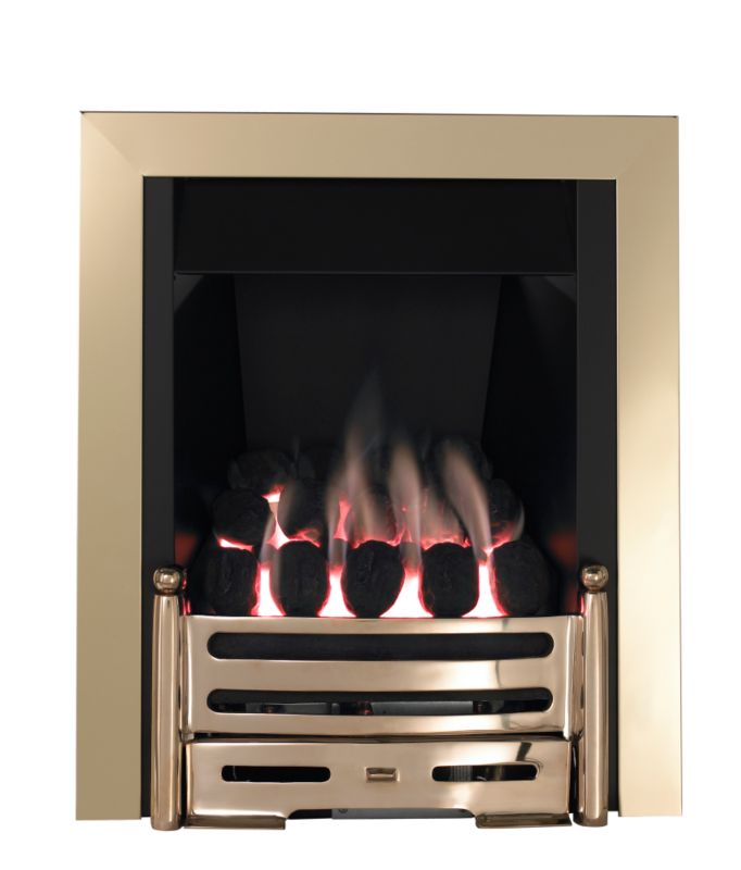 Winther Browne Crown Full Depth Gas Inset Fire with Remote