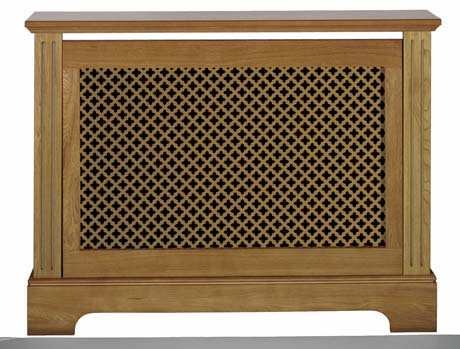 Winther Browne Georgian Oak Veneer Radiator Cover / Cabinet - Medium