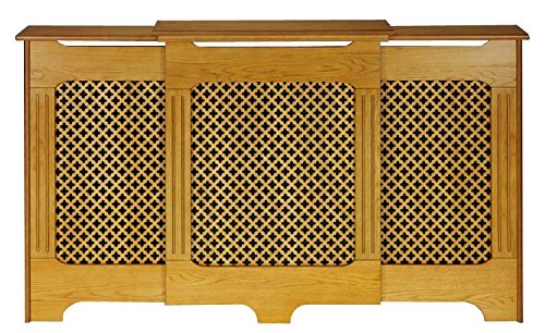Winther Browne traditional classic honey oak large adjustable radiator cover / cabinet