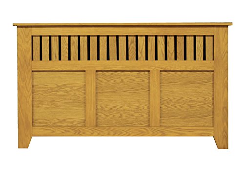 Vermont Honey Oak Finish Radiator Cover / Cabinet - Large