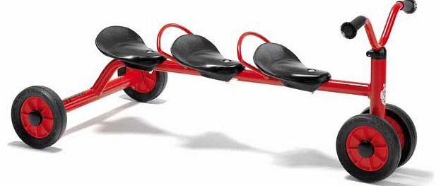 Mini Viking Push Bike for Three - Red