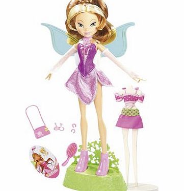 Winx Club Flutter Flora Doll By Mattel in 2006