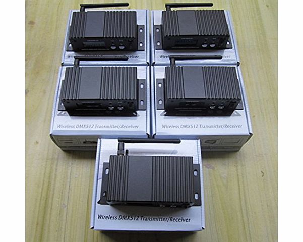 wirelessdmxworld FREE SHIPPING! Wireless DMX Controller 5 PC Transceiver (Transmitter amp; Receiver)