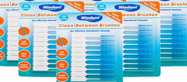 Wisdom Clean Between Brushes 6 Pack