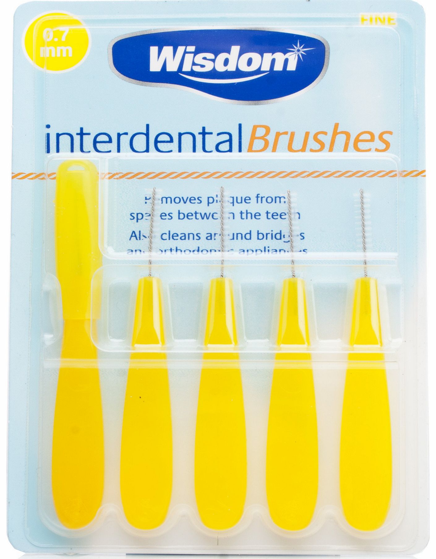 Wisdom Interdental Brushes Yellow