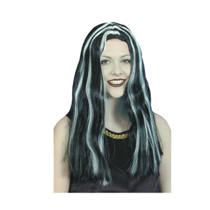 wig with glow streaks