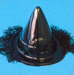 Witch Witch hat with hair - plastic