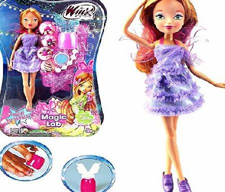 Witty Toys Winx Club - Magic Lab - Doll Fairy Flora amp; Nail Styles Set - Season 7