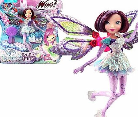 Witty Toys Winx Club - Tynix Fairy Doll - Tecna Doll 28cm with Magic Robe